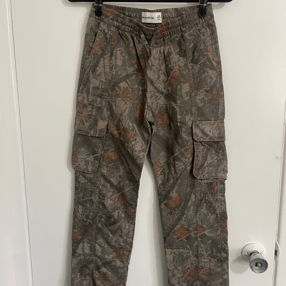 Abercrombie Kids Gray and Brown Cargo Pants